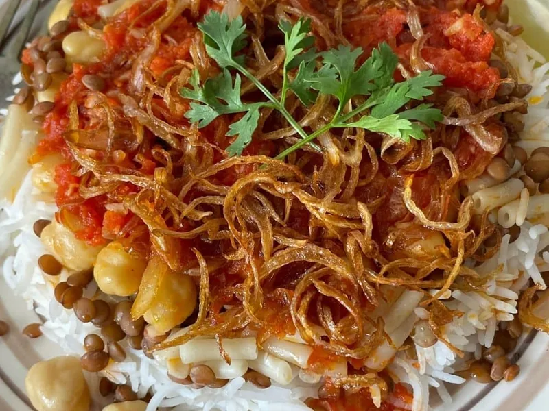 Koshari — traditional MENA dish